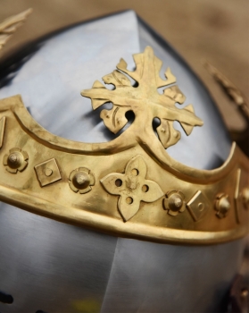 Preview: Helm von Robert Bruce - Mittelalterliche Beckenhaube - 1,6 mm Stahl