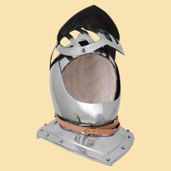 Preview: Geschlossene Sturmhaube - Burgonet -  17. Jh. - 1,6 mm Stahl