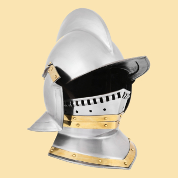 Burgonet, oder Sturmhaube, 1,2 mm Stahl