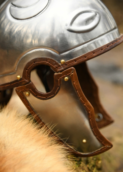 Preview: Spätrömischer Centurion Helm  -  Stahl