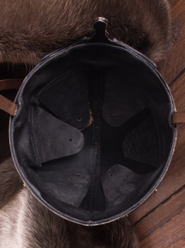 Preview: Nasalhelm mit Keltischen Motiven  -  Stahl  -  mit Antik-Finish