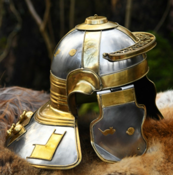 Preview: Niedermörmter Italic -H-, Römerhelm - Stahl und Messing