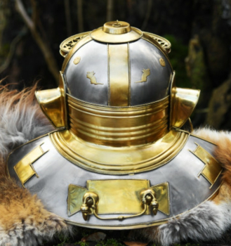 Preview: Niedermörmter Italic -H-, Römerhelm - Stahl und Messing