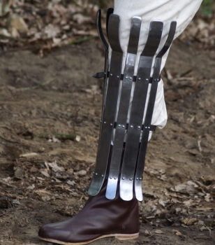 Preview: Wikinger Beinschiene  -  2mm  - Stahl - einzeln