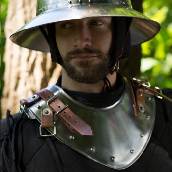 Preview: Ringkragen Warrior aus Stahl - M/L/XL