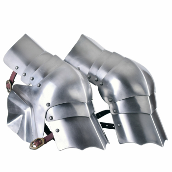 Kniebuckel  -  Paar  -  15. Jh., Stahl