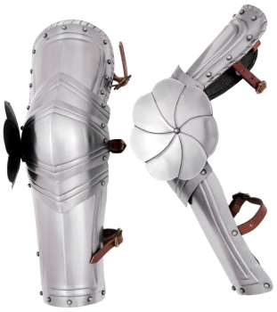 Preview: Gotische Armschützer - Paar  -  1,2 mm Stahl