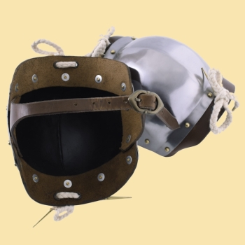 Preview: Kniebuckel  -  Paar  -   Stahl - poliert