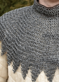 Preview: Bischofskragen - Kettenkragen mit Lederriemen und Schnallen - ARR