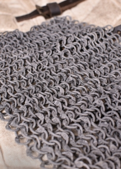 Preview: Bischofskragen - Kettenkragen mit Lederriemen und Schnallen - ARR