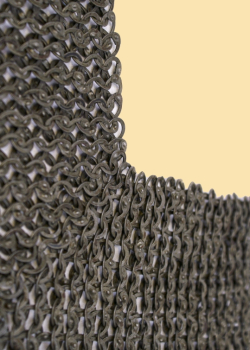 Preview: FRW Kettenkragen, Flachring mit Keilnieten -  ID 8mm -  unbehandelt