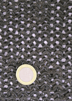 Preview: FRW Kettenkragen, Flachring mit Keilnieten -  ID 8mm -  unbehandelt