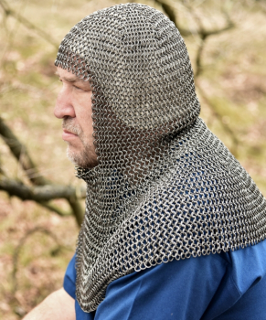 Preview: Kettenhaube aus Federstahl - ID 8mm - unbehandelt