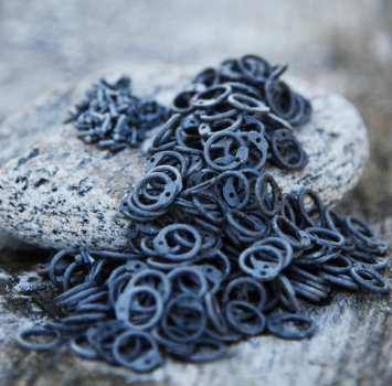 Preview: 1 kg - ARR - lose runde Ringe zum Vernieten, ID 8 mm, Aluminiumdraht