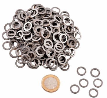2 kg Paket - FRM/FWM - lose flache Kettenringe - gestanzt - ID8mm