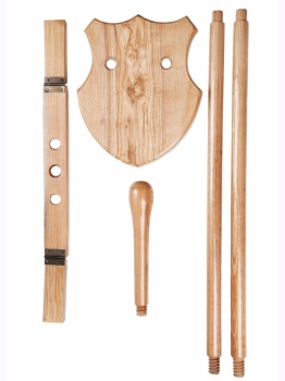 Holzständer für Lorica Segmentata, Helm etc.