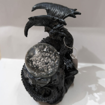 Preview: Drache mit Glaskugel- LED-Beleuchtung - 2