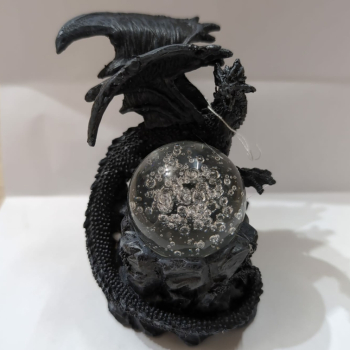 Preview: Drache mit Glaskugel- LED-Beleuchtung - 2