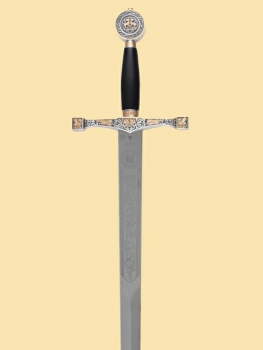 Preview: Schwert Excalibur - mit goldener Verzierung - Marto