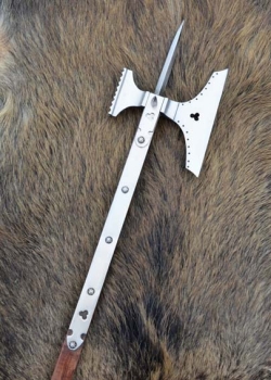 Preview: Mordaxt mit Holzschaft - ca. 1475