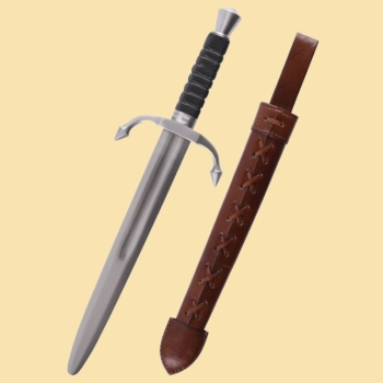 Preview: Renaissance-Dolch mit Lederscheide - Schaukampfdolch -SK-C
