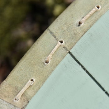 Preview: Wikingerschild - Fenrir - mit Rohaut-Umrandung