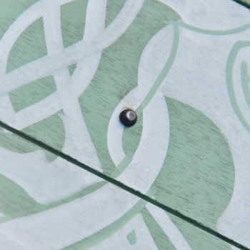 Preview: Wikingerschild - Fenrir - mit Rohaut-Umrandung