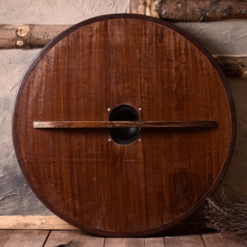 Preview: Wikinger Rundschild  -  Holz  -   mit Greiftier-Bemalung