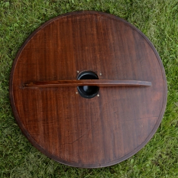 Preview: Wikinger Rundschild  -  Holz  -  mit nordischem Pferdemotiv