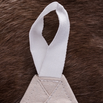 Preview: Dreieck-Sonnensegel mit Schlaufen, 250g/m²