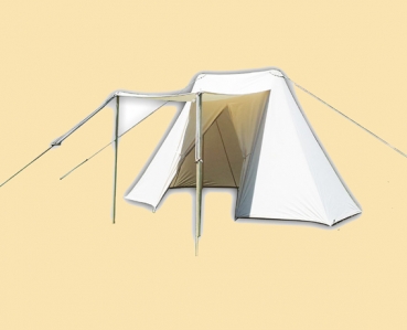 Preview: Sachsenzelt - 2 m x 4 m -  natur