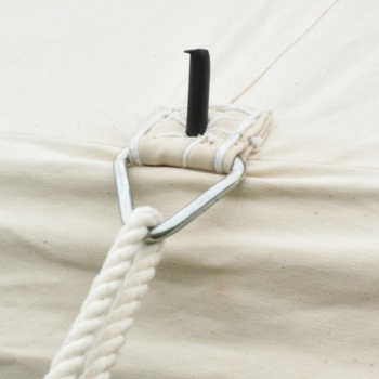 Preview: Ritterzelt Herold, 5 x 5 m - natur - komplett