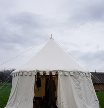 Preview: Ritterzelt Speichenradzelt 600 - Natur + 1 Farbe