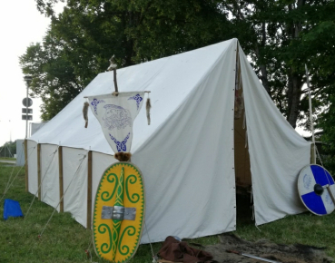 Walltent - ca. 3,00 m x 3,00 m - natur