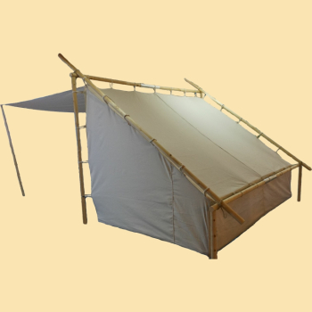 Preview: Trapperlodge - ca. 2 m x 2 m - natur