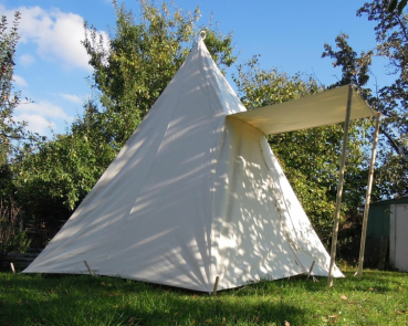 Cowboyzelt, Pyramidenzelt ca. 5,00 m x 5,00 m - natur