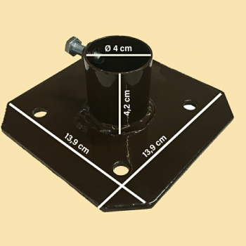 Preview: Standfuß für Zeltstange  - Ø - 4 cm
