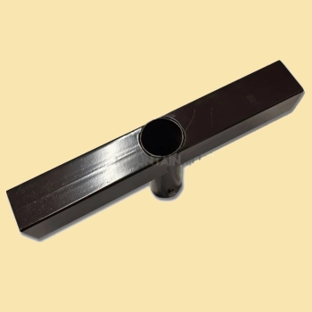 Preview: T-Stück mit Ø 55mm Durchgang, 54 x 54 mm