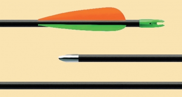 Preview: Fertigpfeil Troopa mit Spitze TSK-30 Zoll   - ab 6 Stück