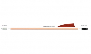 Preview: Fertigpfeil Finjo 5/16- 28 Zoll mit Gummiblunt - ab 6 Stück