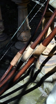 Preview: Marksman Bow 58 Zoll Farbe dunkel, mit Ledergriff