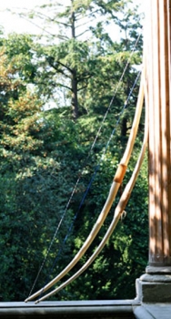 Preview: Marksman Bow 70 Zoll Farbe hell, mit Ledergriff