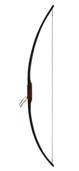 Preview: Marksman LARP-Bogen 50 Zoll schwarz gebeizt mit Ledergriff