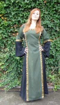 Mittelalterkleid mit Bordüre "Sophie"