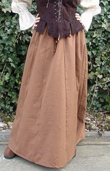 Preview: Mittelalterrock aus schwerer Baumwolle "Smilla" 