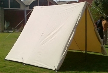 Preview: Mittelalterliches Keilzelt 2 x 2,30 m - komplett