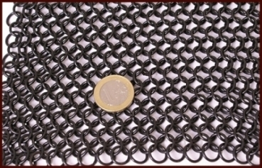 Preview: BMSB Kettenhemd Hauberk, unvernietet, brüniert Größe M