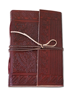 Preview: Lederbuch mit Pentagramm