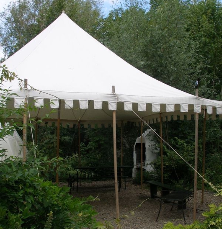 Das Ritterhaus - Mittelalterladen.com - Baldachin - 8m x 8m – Natur