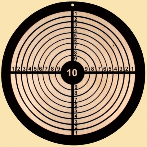 Holz-Zielscheibe - rund